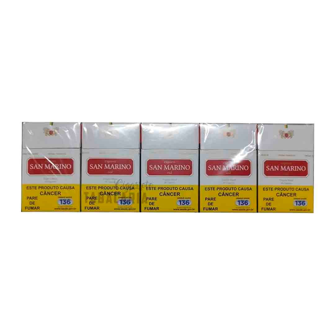 Cigarro San Marino Vermelho Box - Cigarrete Tabacaria