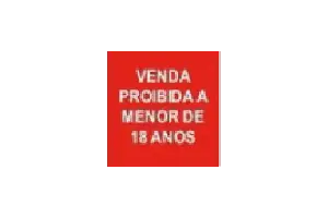 Venda Proibida a menores de 18 anos
